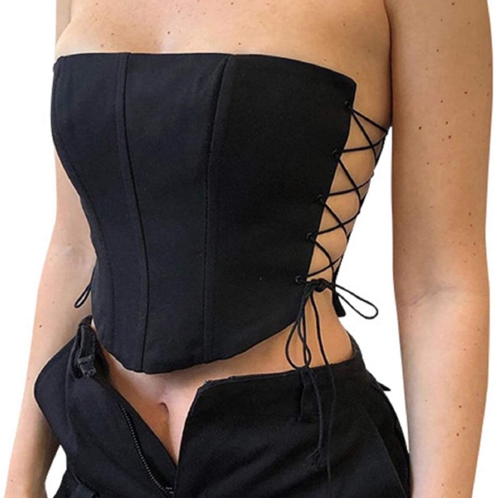 Black Lace up Corset 🕷🖤